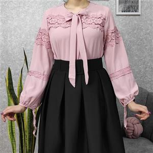 شومیز یقه کراواتی مجلسی
