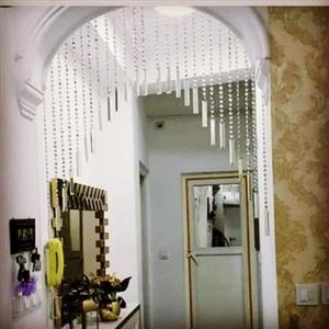 پرده کریستالی با دانه درجه یک اتریشی و آویز کاردی  ذکرشده برای یک مترمربع از پرده میباشد