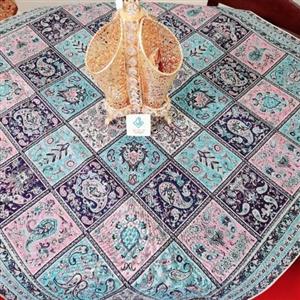 رومیزی ترمه طرح خشتی