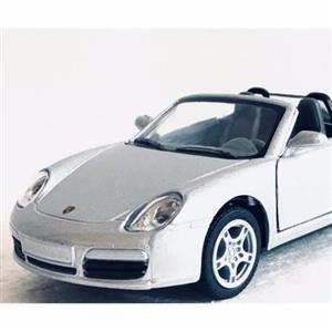 ماشین فلزی پورشه باکستر Porsche S نقره ای کینزمارت اسباب بازی در تهران ماکت