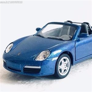 ماشین فلزی پورشه باکستر porsche s آبی کینزمارت اسباب بازی 