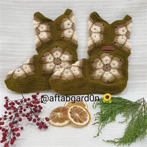 نیم بوت بافتنی گالری آفتابگردون