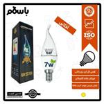 لامپ LED شمعی 7 وات اشکی شفاف E14 آفتابی نورلند