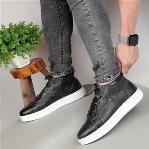 نیم بوت چرم مردانه بوت چرم مردانه بوت اسپرت مردانه تمام چرم طبیعی  برای ایستادنهای بلندمدت  سایزی و رنگ بندی طرح زیکو