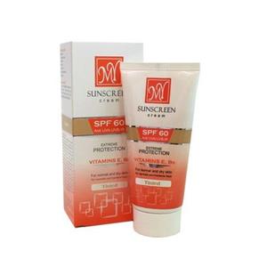 کرم ضدآفتاب مای 60 درصد بدون رنگ ماندگاری 72 ساعت ضد اب و حاوی روغن ارگان و نرم کننده پوست اورجینال