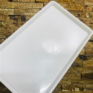 سینی پلاستیکی پلی اتیلن قنادی پک 10 تایی - تحمل وزن تا بیش از 15 کیلوگرم - 360 گرم وزن هر سینی