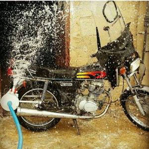 پمپ آب سیار بدون نیاز به برق با نیروی موتور سیکلت و حمل و نقل آسان