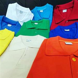 تیشرت جودون یقه دار جنس نخ پنبه دارای سایز بندی