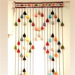 پرده سنتی یا سردری سنتی سرپرده گلیم آویز نخ اعلا در رنگ مدل ابعاد مختلف سفارشی