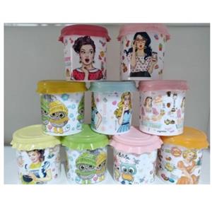 بانکه حبوبات درب سیلیکونی سایز 2 برند معتبر رزمن در طرح های متنوع