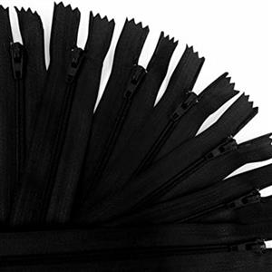 زیپ 20 سانتی معمولی دنده 4 مشکی (100 عددی)