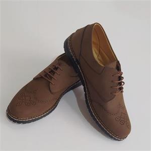 کفش رسمی مردانه بوگاتی بندی سایز 40 گردویی رنگ رویه کوبا 