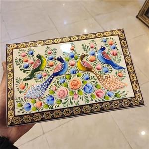 جعبه خاتم نقاشی مینیاتور سایز بزرگ