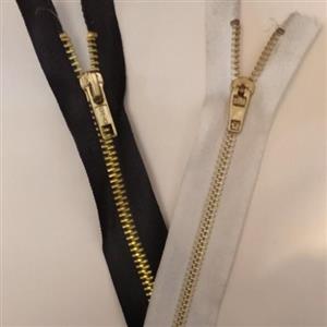 زیپ20سانت دنده طلایی 1عدد