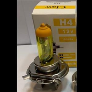 لامپ زرد اچ claw h4 و استیکو سه فیش 12 ولت تکی