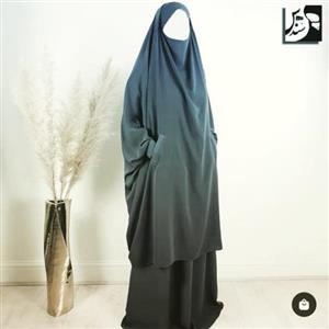چادر دوتکه چارشُف تورکی جنس ابریشم‌