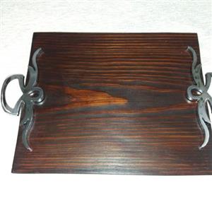 سینی چوبی رستیک