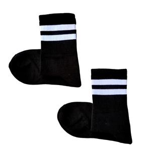 جوراب ساقدار 2خط زمینه قرمز اسپرت فری سایز