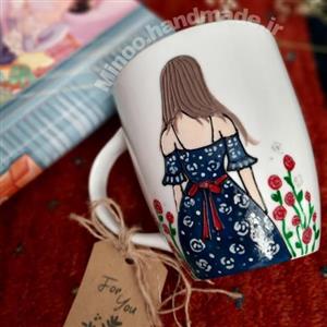 ماگ چینی طرح دختر