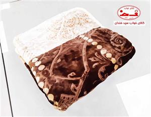 پتو دونفره مخمل ابریشمی دوردوخت ضخیم سنگین وزن براق و بسیار باکیفیت