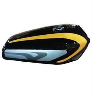 باک موتور سیکلت هوندا میلاد باک رنگ مشکی مدل کاستوم زرد