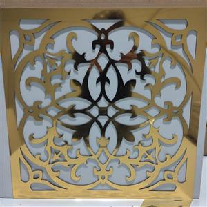 تایل سقفی مولتی استایل طلایی مدل 1202 سایز 30x30 سانتی متر بسته 4 عددی