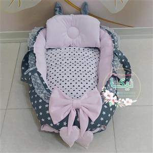 تشک گارد دار بیضی مخمل و کتان نخ و لایه ی ضد نم