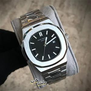 ساعت مچی مردانه پتک فیلیپ بند استیل بدنه موتور ژاپن patek Philippe 