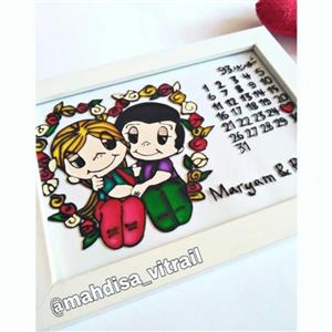 تابلو تقویمی با طرح لاو ایز