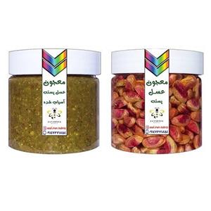 معجون عسل پسته درشت و آسیاب شده (پک ویژه 10 درصد تخفیف)