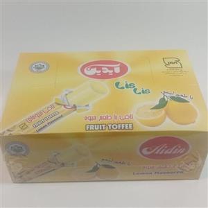 بسته تافی با طعم میوه ای وزن و تعداد تقریبی نیم کیلو و 100 عددی