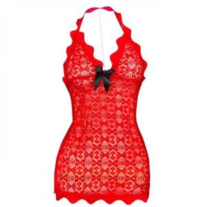 لباس خواب  پشت مرواریدی قرمز