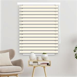 پرده زبرا کنفی رنگ شیری جنس درجه یک ترک عرض 150 ارتفاع 150