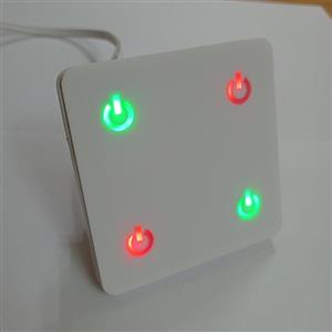 کلید پریز لمسی 4 پل مدل A4 سفید