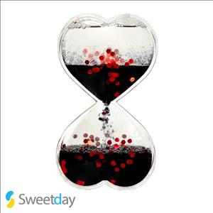 ساعت شنی روغنی کادویی طرح لاو