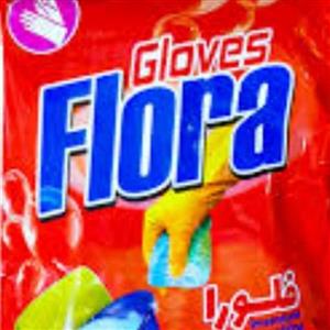 دستکش ظرفشویی فلورا سایز متوسط