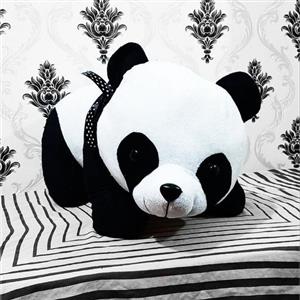 عروسک پاندا خرس بزرگ سیاه و سفید بامزه جنس مخمل سایز 55 سانتی