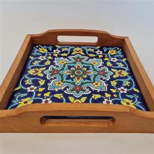 سینی چوب و کاشی