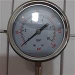 گیج(درجه) فشار دستگاه تصفیه آب(نمونه بزرگ دنده ریز)()