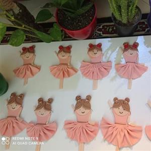 عروسک های  دختران زیبای  فوندانتی مناسب بدنه ی کیک...