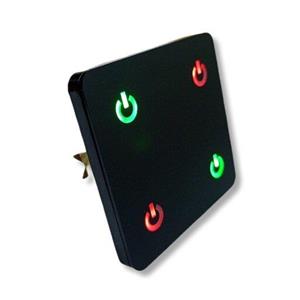 کلید پریز لمسی 4 پل مدل A4 مشکی