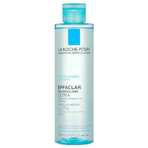  محلول پاک کننده آرایش پوست های چرب و حساس لاروش پوزای مدل Effaclar حجم 200 میل La Roche Posay Effaclar Micellar Water Makeup Remover For Oily And Sensitive Skin 200ml