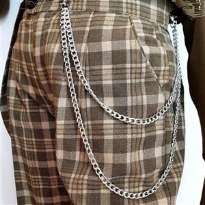 زنجیر شلوار 2 ردیف با زنجیر تراشدار و رنگ ثابت و قابلیت نصب بر روی هر مدل شلوار