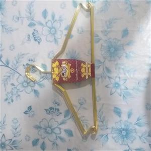 چوب لباسی استیل طلایی رنگ 6 عددی