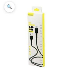 کابل شارژ تایپ سی MOSSORY M101T  یک متری مشکی