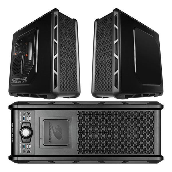 Green X7 Cougar Computer Case