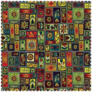 رومیزی مخمل رنس مدل T7-42552 سایز 140x140 سانتی متر