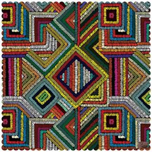 رومیزی مخمل رنس مدل T7-42545 سایز 140x140 سانتی متر