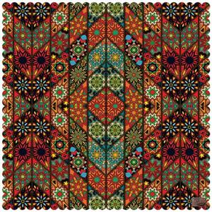 رومیزی مخمل رنس مدل T7-42542 سایز 140x140 سانتی متر