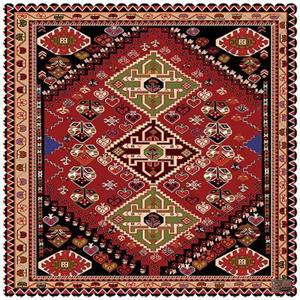 رومیزی مخمل رنس مدل T7-42453 سایز 140x140 سانتی متر